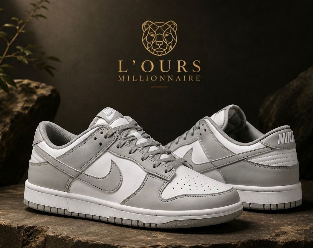 DUNK LOW WHITE GREY